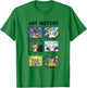 Art History Cats Fine Arts Cat for Art Collector T-Shirt - T-Shirt | Irish Green