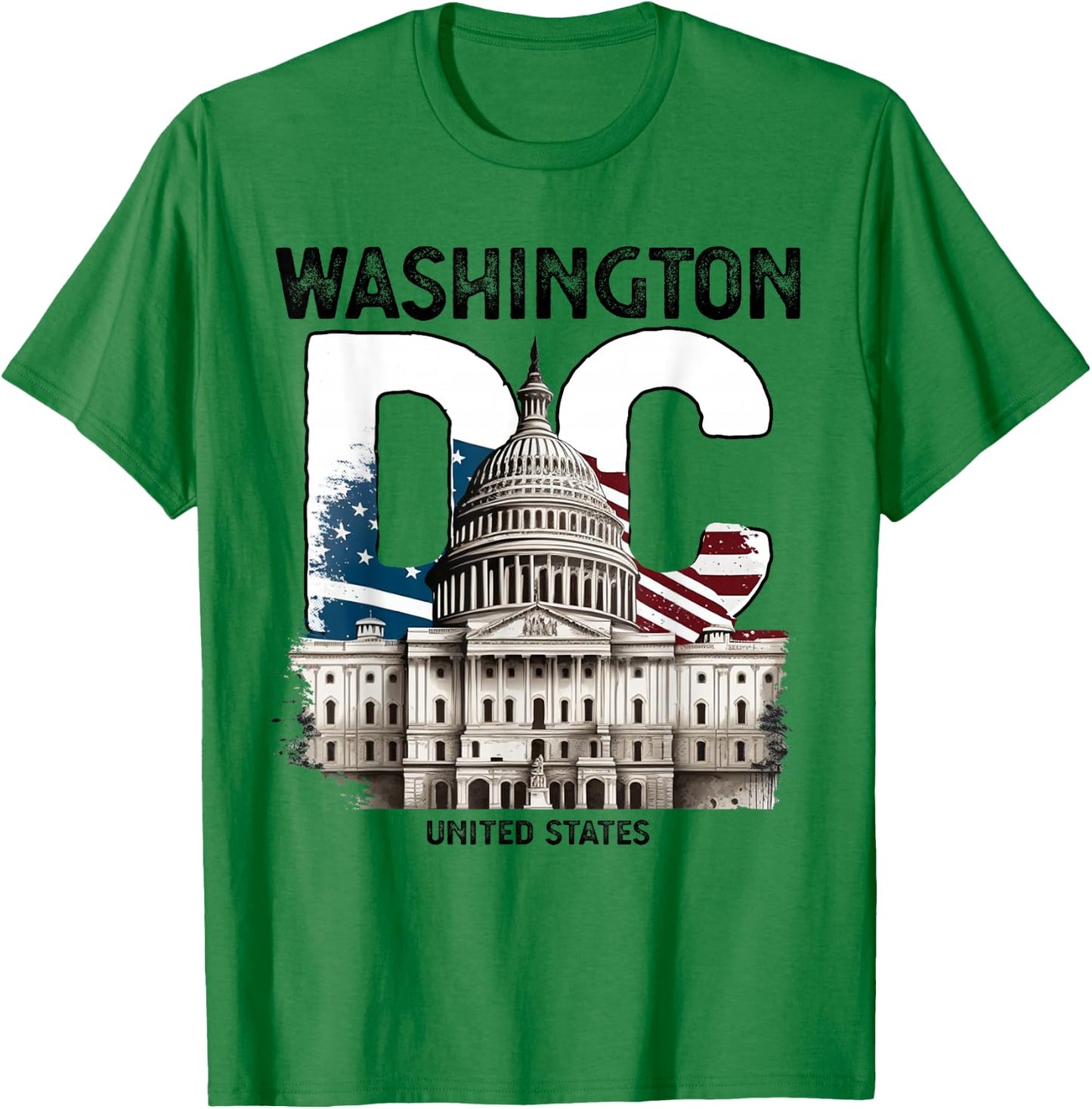 Washington DC Capitol Hill USA Souvenirs Gifts Men Women Kid T-Shirt - T-Shirt | Irish Green