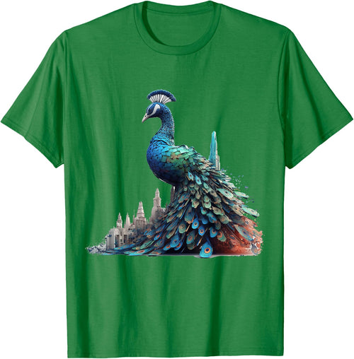 Peacock Architecture Artwork | Animal Motif Peacock