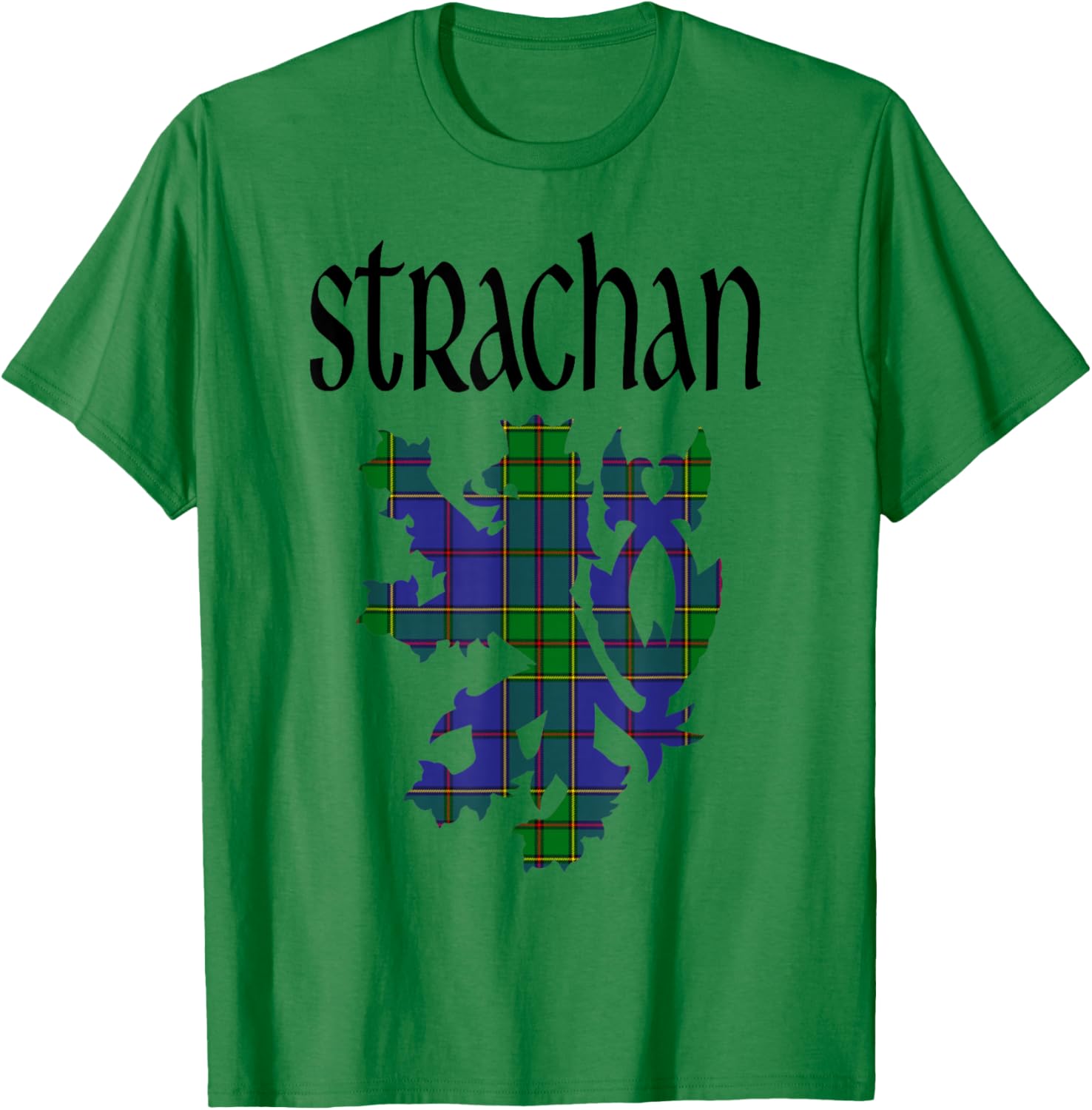 Clan Strachan Tartan Scottish Family Name Scotland Pride T-Shirt - T-Shirt | Irish Green