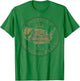National Parks Map Hiking Travel Camping Outdoors Retro USA T-Shirt - T-Shirt | Irish Green