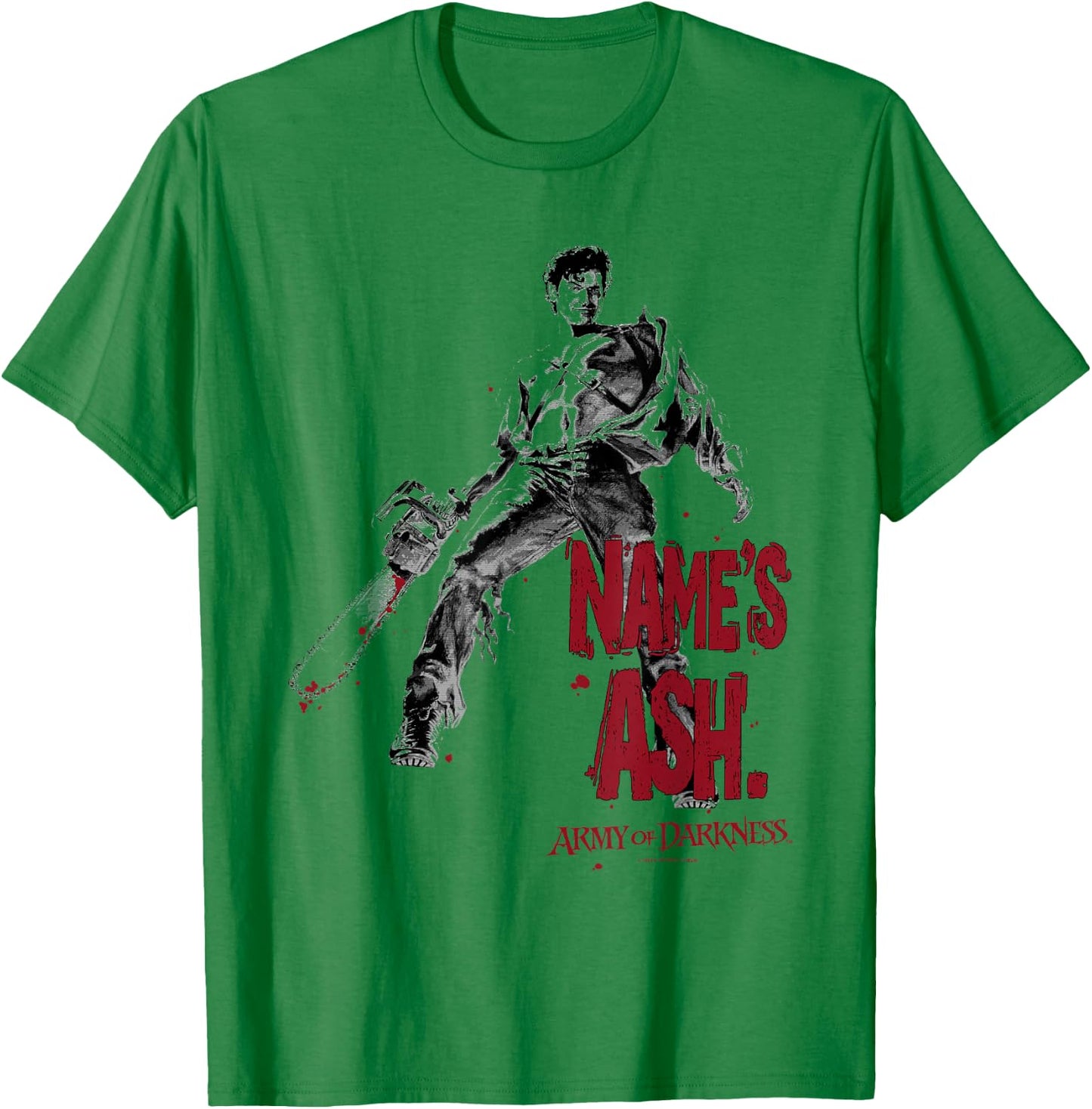 Army of Darkness Names Ash T-Shirt - T-Shirt | Irish Green