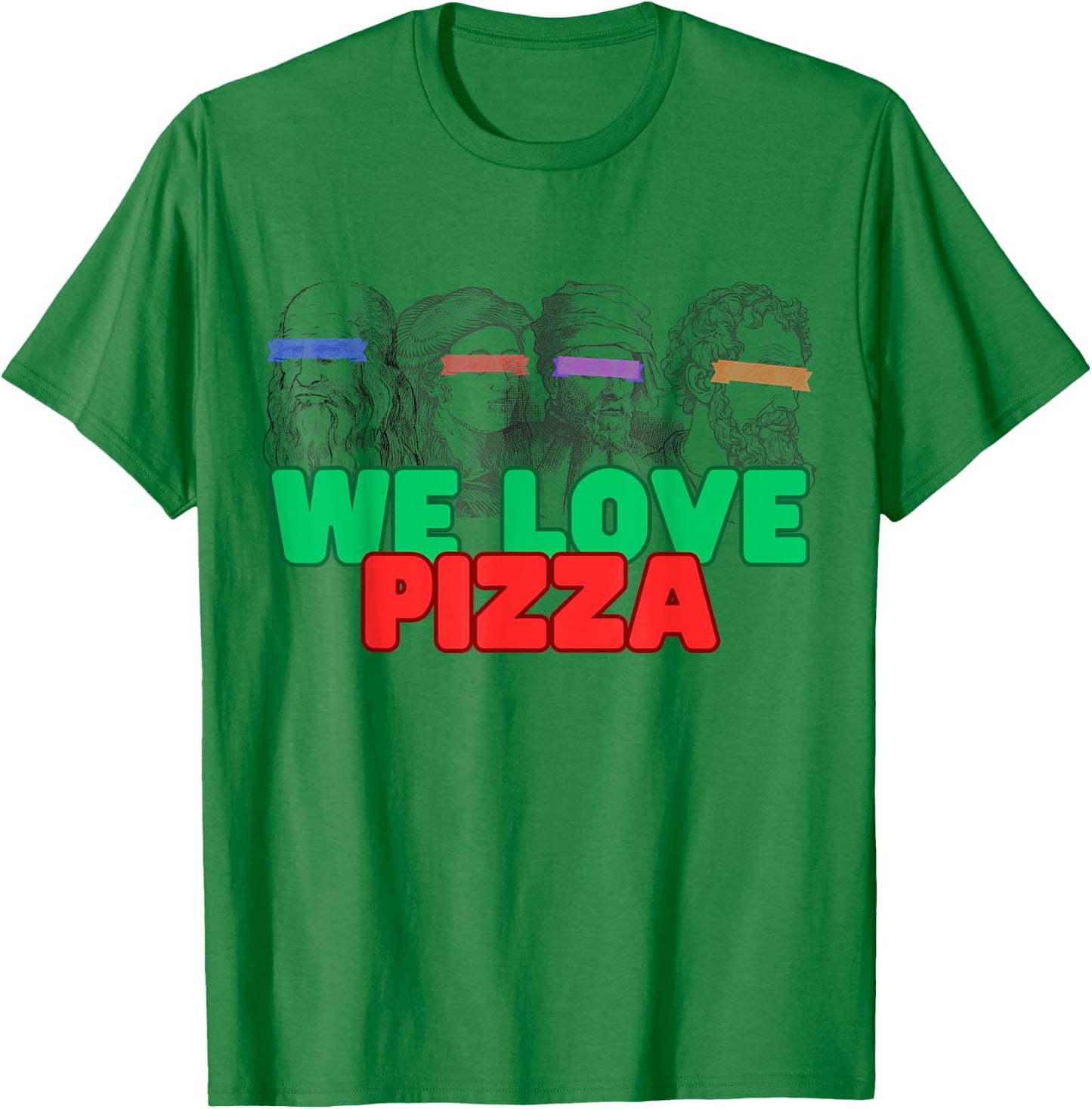 Ninja Artist Renaissance Leonardo Rafael Donny Michelangelo T-Shirt - T-Shirt | Irish Green