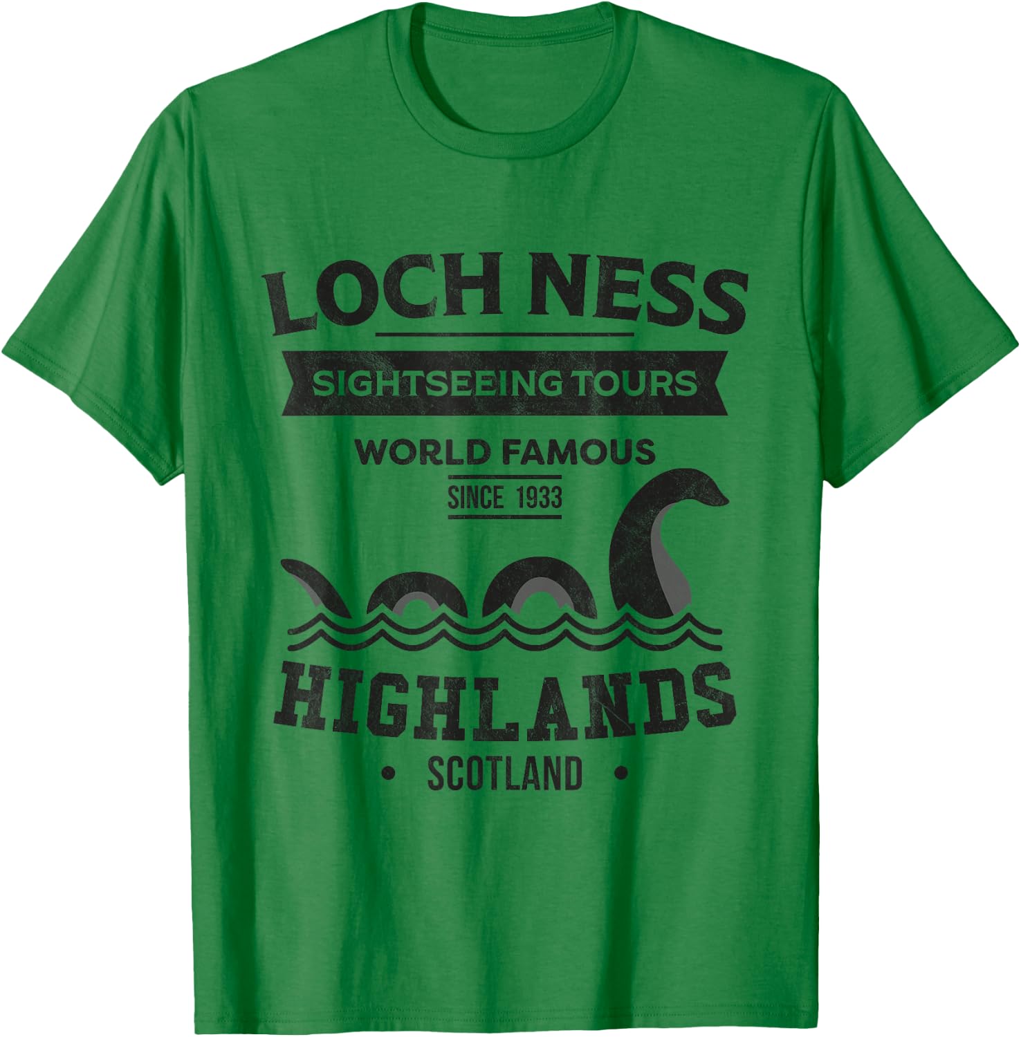 Loch Ness Sightseeing Tour T-Shirt - T-Shirt | Irish Green