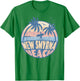 New Smyrna Florida Beach Surf Summer Vacation Vintage T-Shirt - T-Shirt | Irish Green
