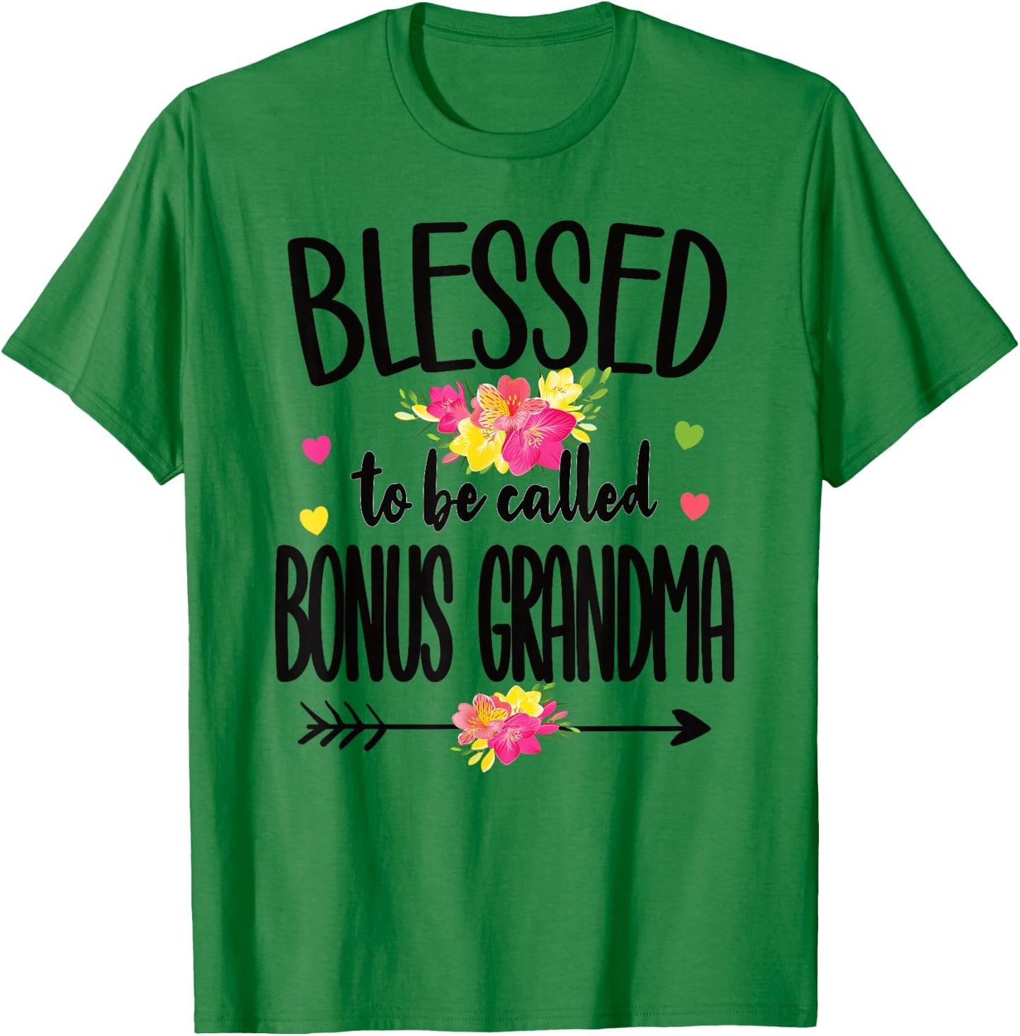 Blessed To Be Called Bonus Grandma Bonus Grandmother T-Shirt - T-Shirt | Irish Green