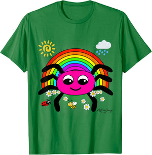 Itsy Bitsy Incy Wincy Spider Cute Nursery Rhymes design T-Shirt - T-Shirt | Irish Green
