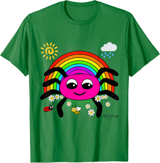 Itsy Bitsy Incy Wincy Spider Cute Nursery Rhymes design T-Shirt - T-Shirt | Irish Green