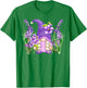 Floral Hippie Grandma Lilac Violet Flower Spring Gnome Mom T-Shirt - T-Shirt | Irish Green