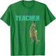 I Am A Teacher Alcoholic Cat Beer Funny Feline Men Women T-Shirt - T-Shirt | Irish Green