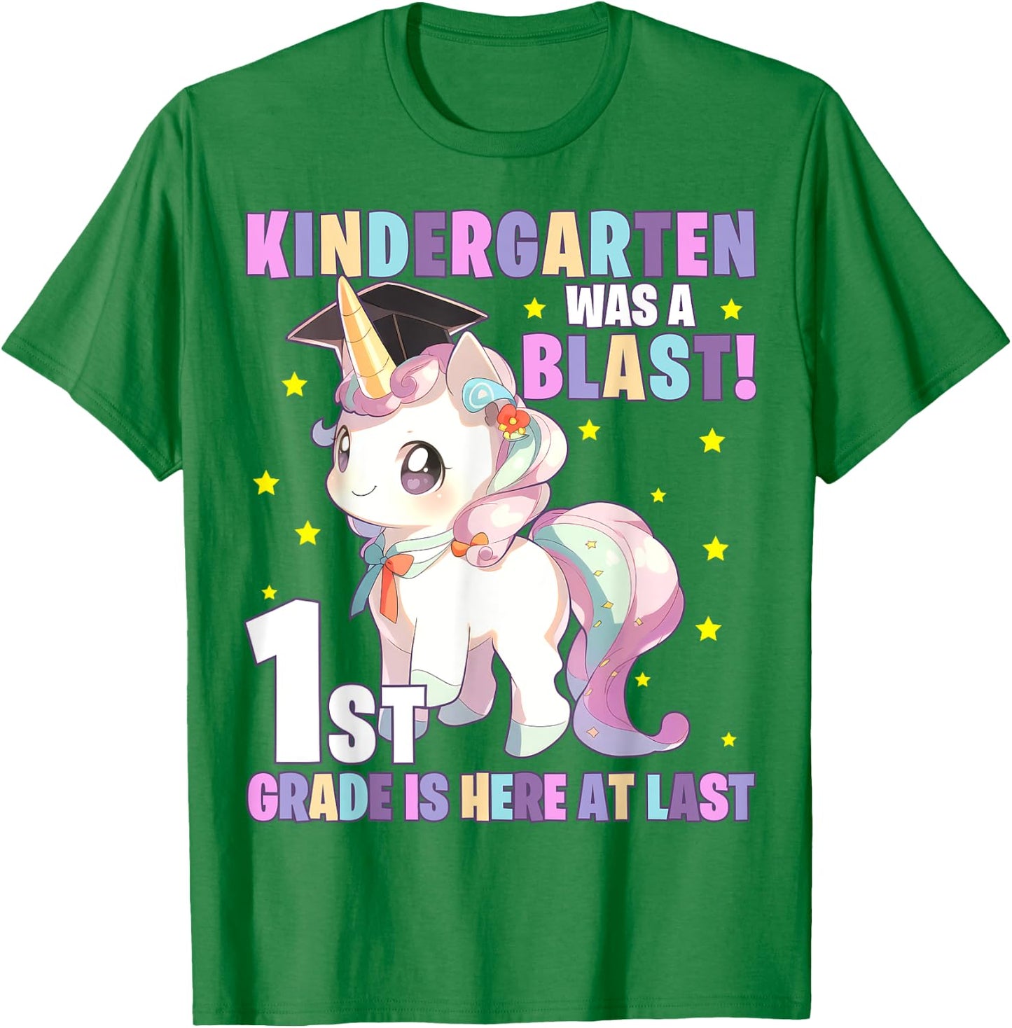 Kindergarten Graduation Unicorn Kindergarten Graduate Girls T-Shirt - T-Shirt | Irish Green