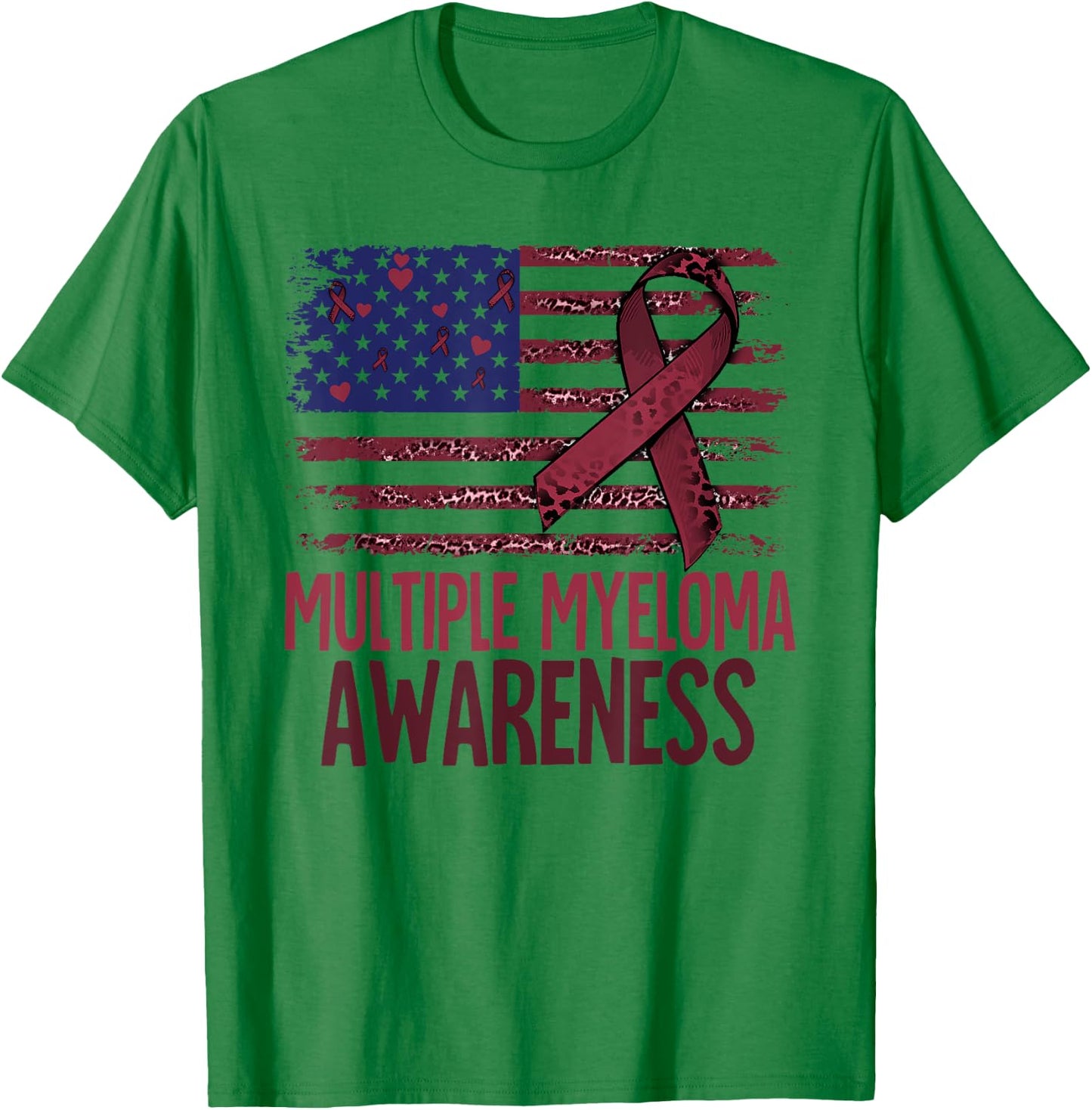 Multiple Myeloma Awareness T-Shirt - T-Shirt | Irish Green