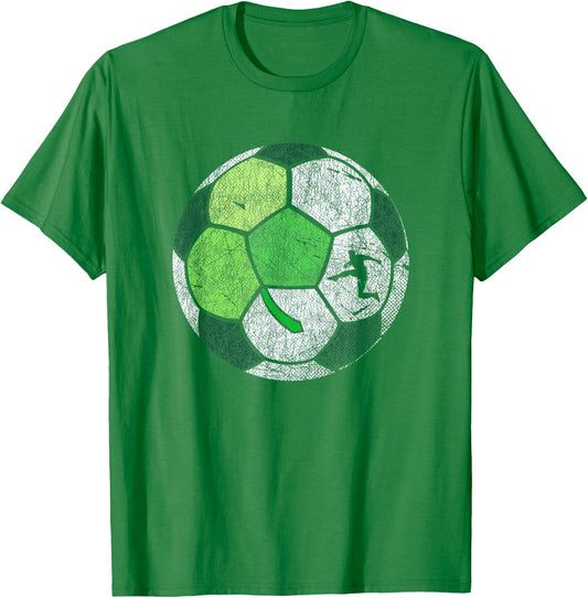 Soccer Shamrock Ball for Boys Men - St. Patrick's Day T-Shirt - T-Shirt | Irish Green