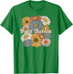 Twin Aunt Flowers Aunt Of Twins Twin Auntie Of Twins T-Shirt - T-Shirt | Irish Green