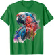 Parrot Bird Colourful Art Animal Bird Motif Parrot T-Shirt - T-Shirt | Irish Green