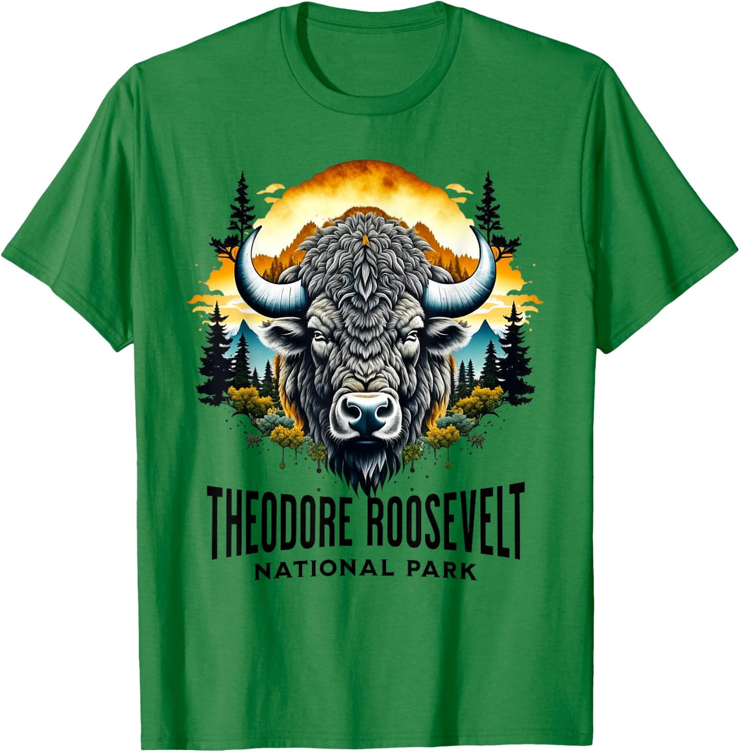 Theodore Roosevelt National Park T-Shirt - T-Shirt | Irish Green