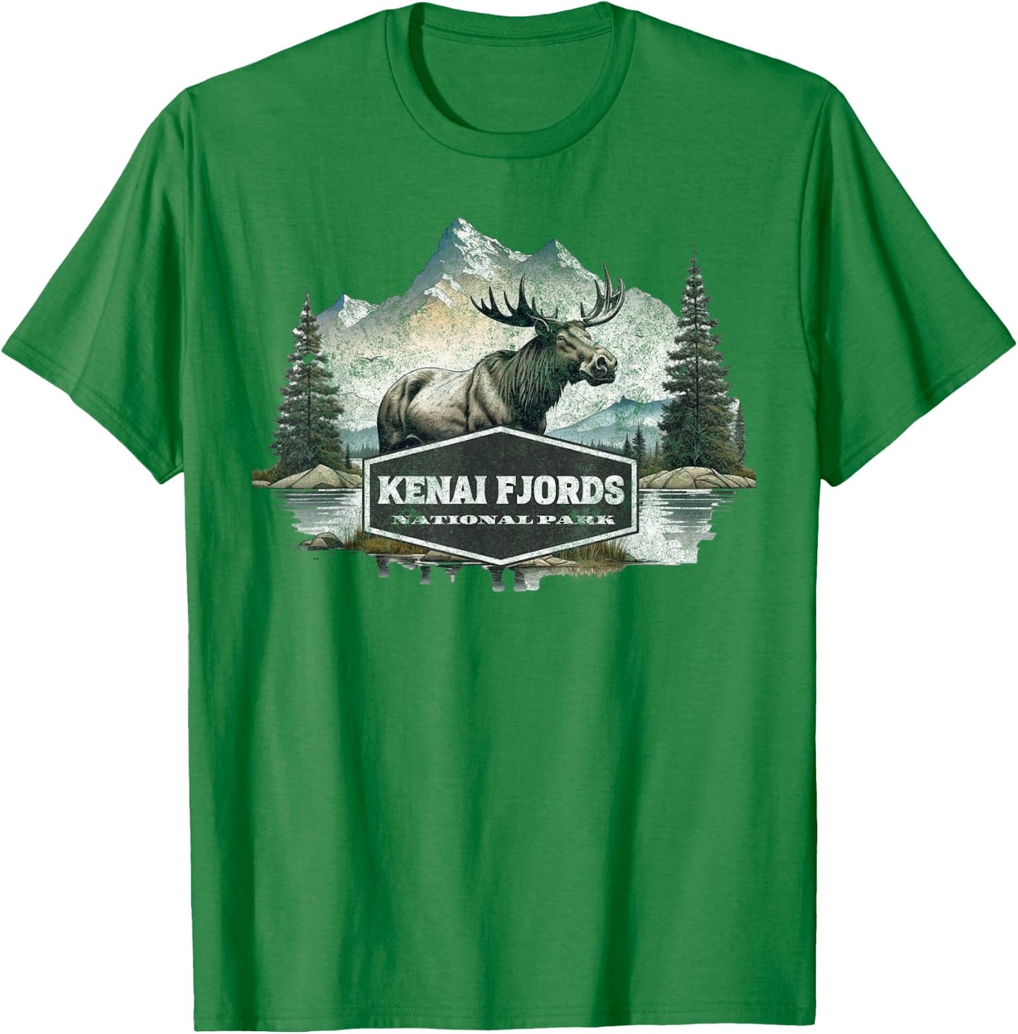 Kenai Fjords National Park T-Shirt - T-Shirt | Irish Green