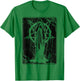 Black Satanic Occult Dark Art Evil 666 Pentagram Antichrist T-Shirt - T-Shirt | Irish Green