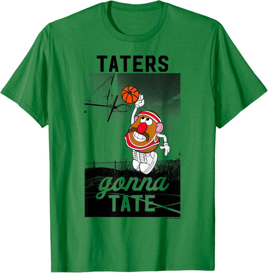 Mr. Potato Head Taters Gonna Tate Basketball Portrait T-Shirt - T-Shirt | Irish Green