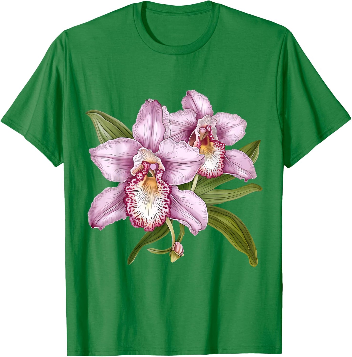 Cattleya Orchid Flower Orchids Lover T-Shirt - T-Shirt | Irish Green