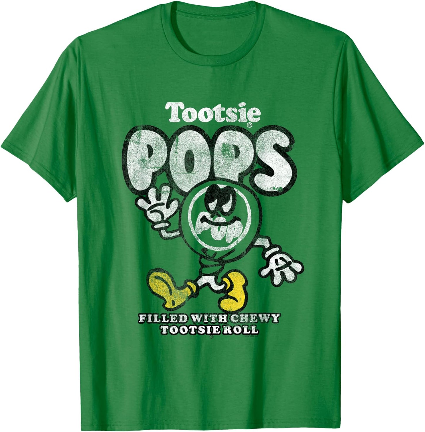 Tootsie Roll Walking Tootsie Pop Sucker Candy T-Shirt - T-Shirt | Irish Green
