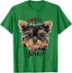 Cute Yorkie I Love My Yorkie Dog Lover Breed Puppy Men Women Girls Kids T-Shirt - T-Shirt | Irish Green