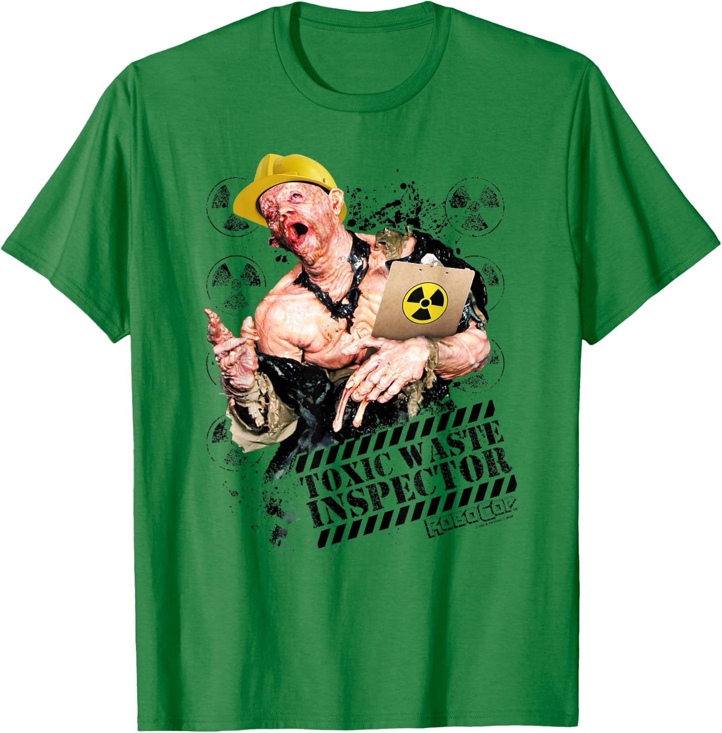 Robocop Toxic Waste Inspector T-Shirt - T-Shirt | Irish Green