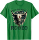 Patriotic Longhorn Skull, Not My First Rodeo Cowgirl T-Shirt - T-Shirt | Irish Green
