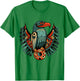 Pacific Northwest Native Art Raven Bird PNW T-Shirt - T-Shirt | Irish Green