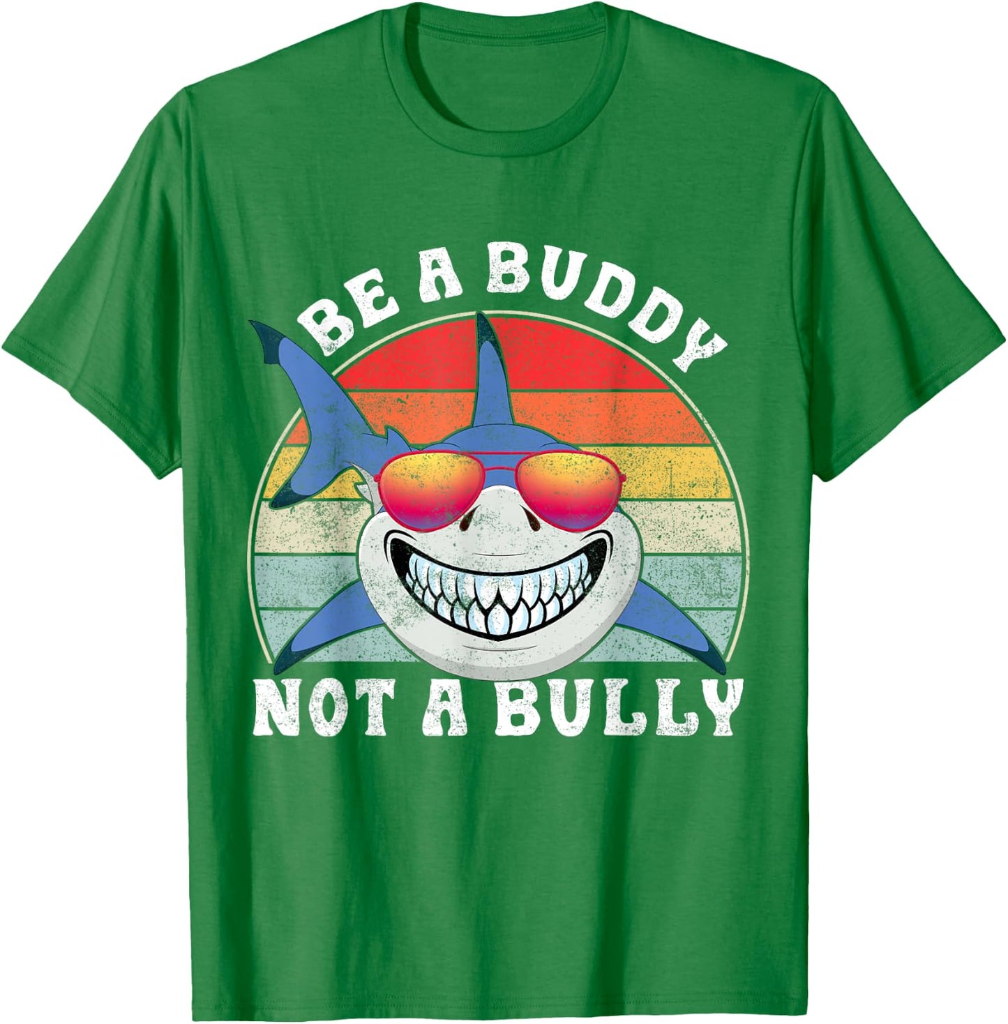 Be A Buddy Not A Bully Shark Unity Day Orange Anti Bullying T-Shirt - T-Shirt | Irish Green