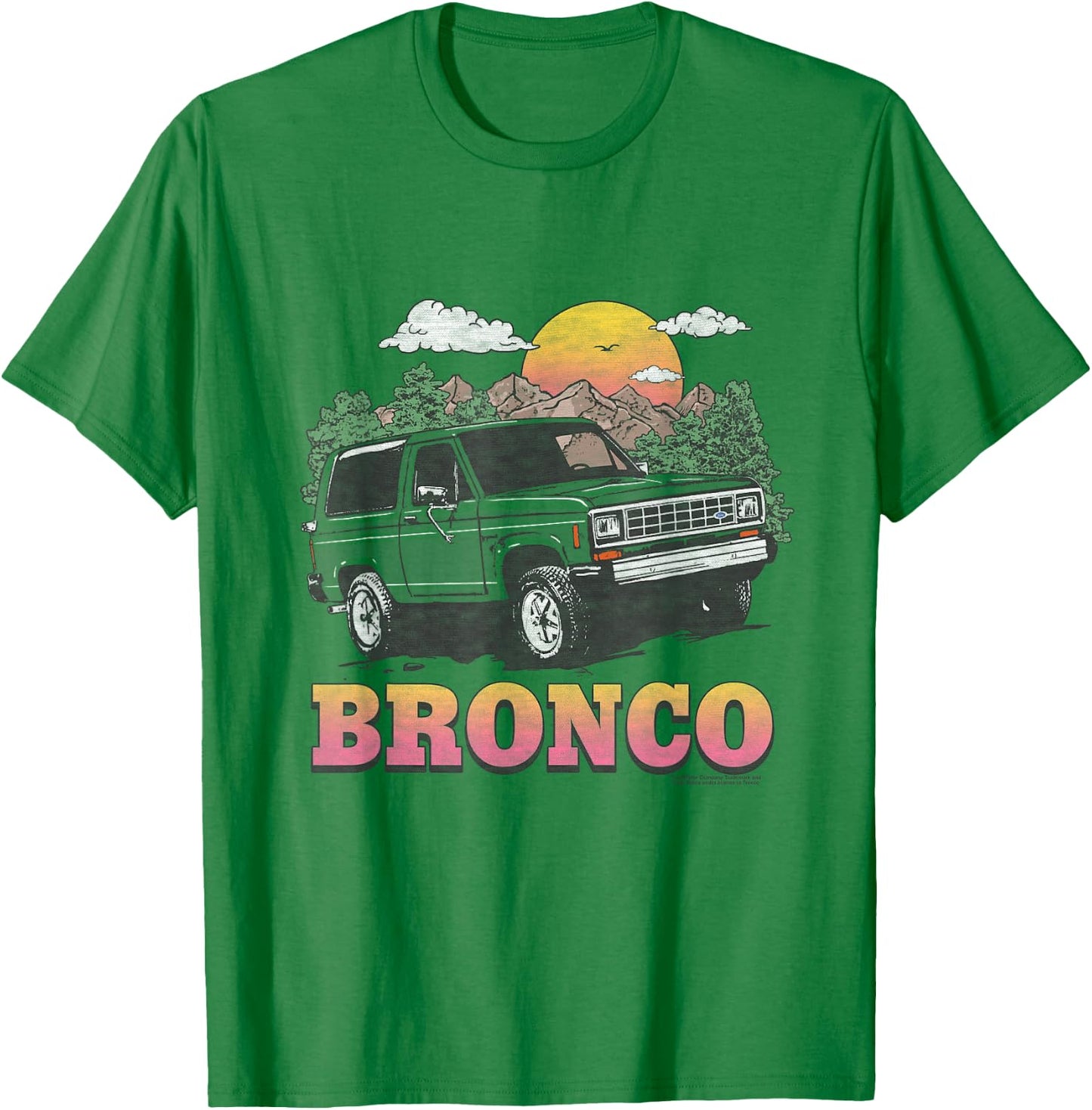 Ford Bronco in the Mountains T-Shirt - T-Shirt | Irish Green