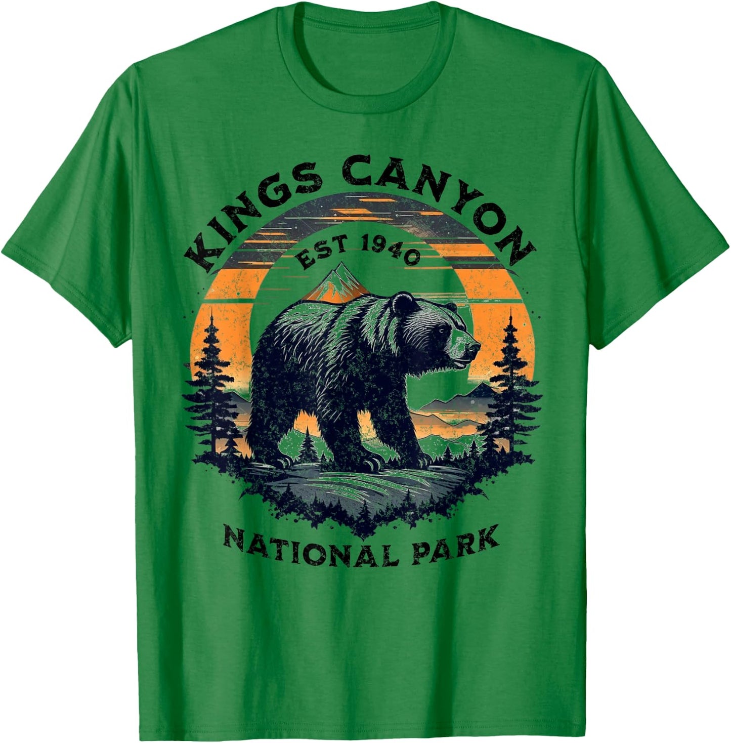 Kings Canyon National Park T-Shirt - T-Shirt | Irish Green