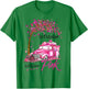 In October We Wear Pink Car Pumpkin Breast Cancer Halloween T-Shirt - T-Shirt | Irish Green
