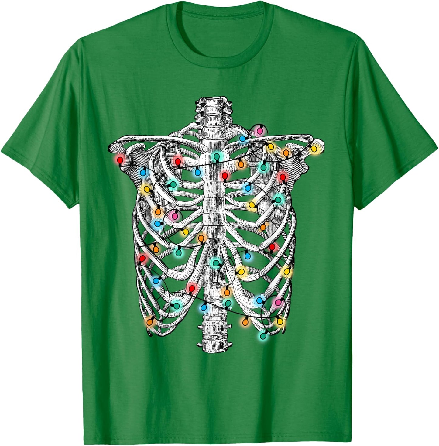 Holiday Skeleton, Medical Christmas, Doctor & Nurse hospital T-Shirt - T-Shirt | Irish Green
