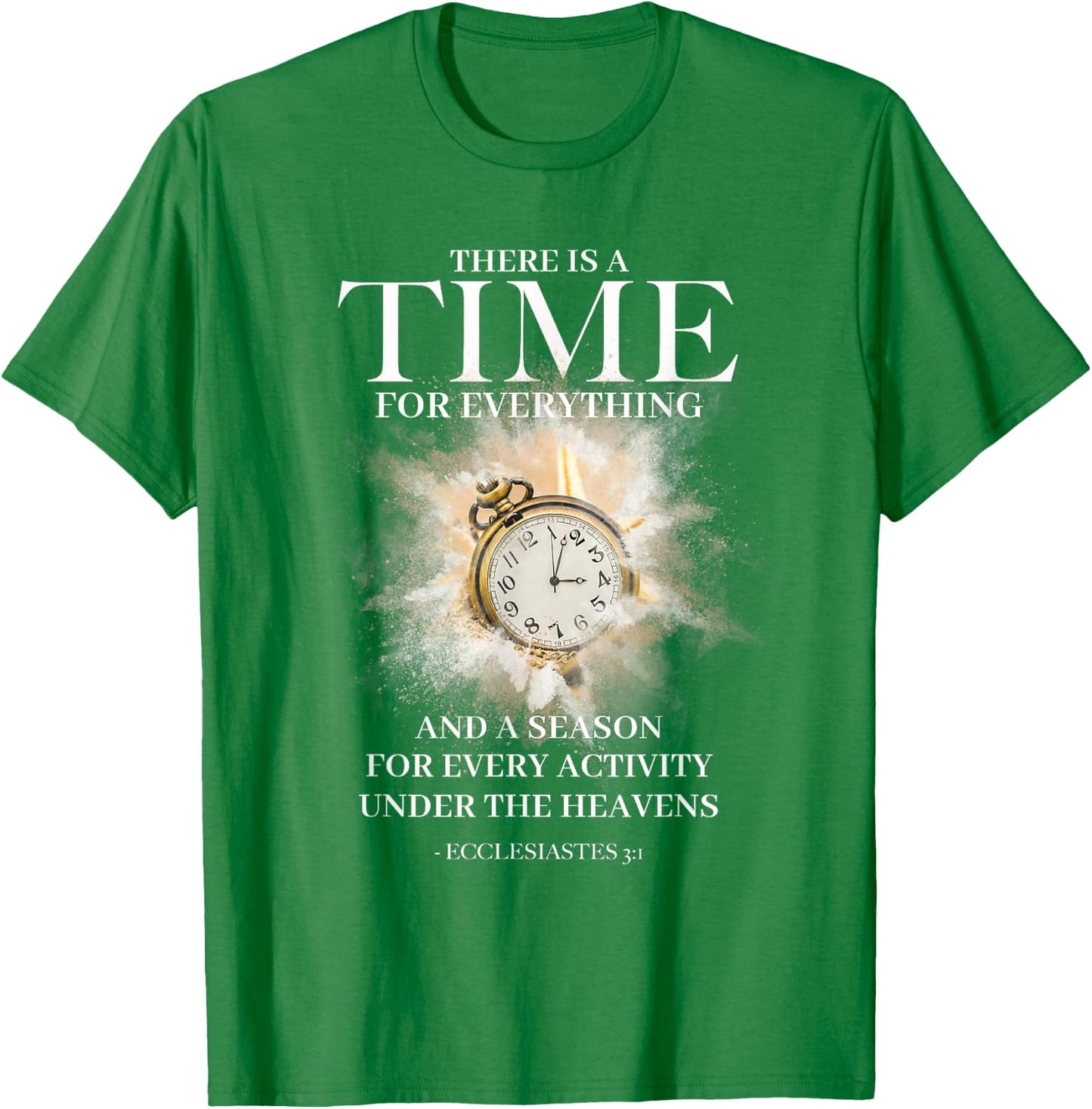 Ecclesiastes 3 4 Bible Jesus Christian Women Men T-Shirt - T-Shirt | Irish Green