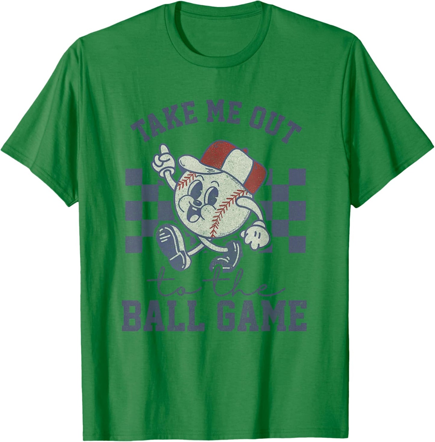 Take Me Out To The Baseball Ball Game Softball Vintage T-Shirt - T-Shirt | Irish Green