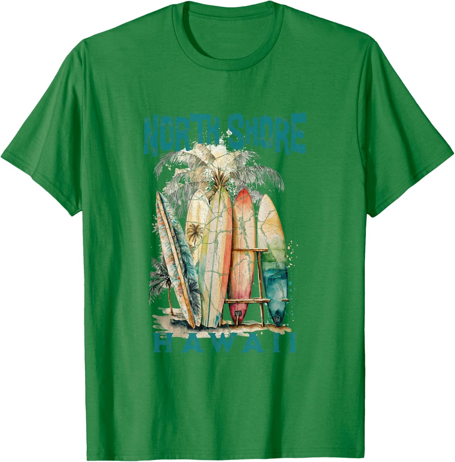 North Shore Hawaii T-Shirt - T-Shirt | Irish Green
