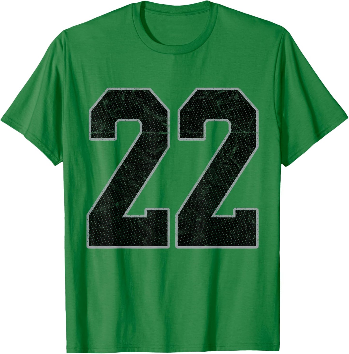Number 22 Numbered Uniform Sports Team Jersey 22nd Birthday T-Shirt - T-Shirt | Irish Green