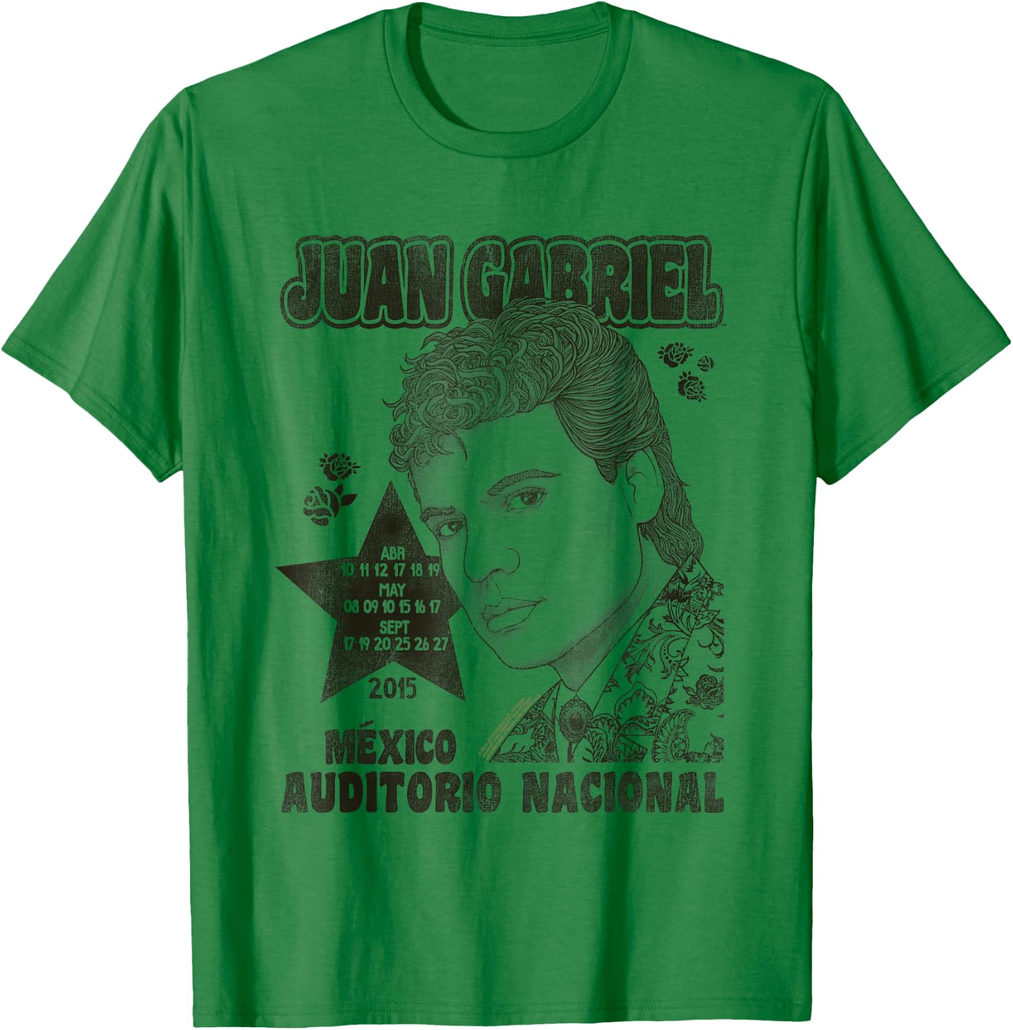 Juan Gabriel Auditorio Nacional 2015 T-Shirt - T-Shirt | Irish Green
