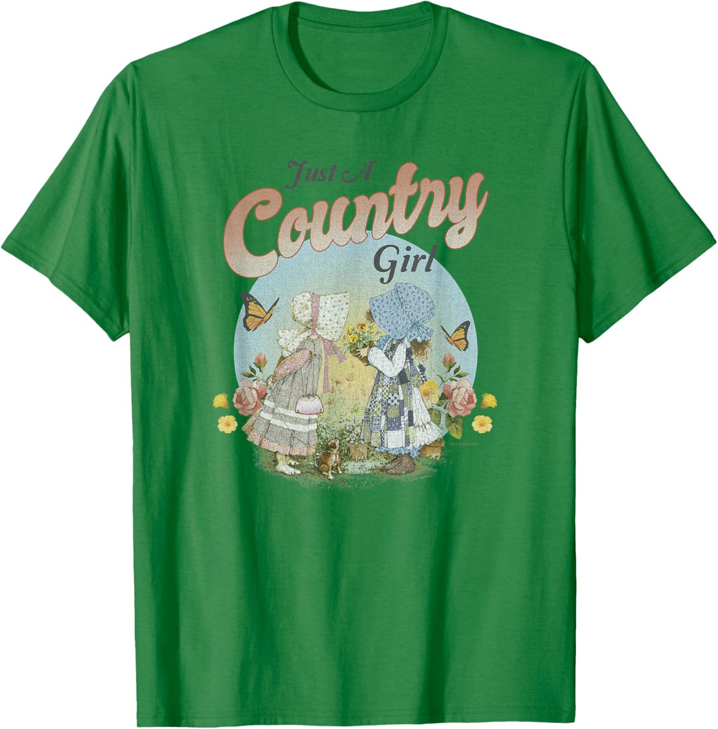 Holly Hobbie Just A County Girl Cute Spring Vintage Logo T-Shirt - T-Shirt | Irish Green