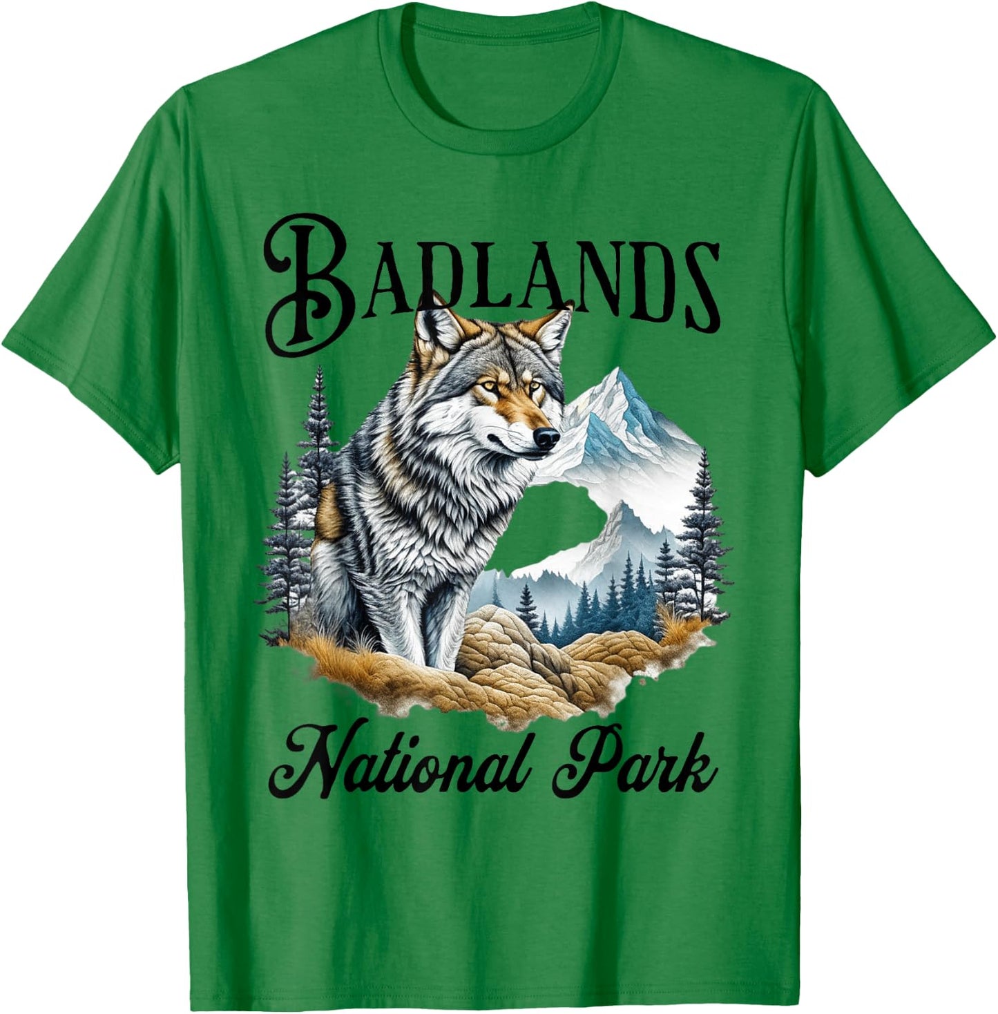 Badlands National Park T-Shirt - T-Shirt | Irish Green
