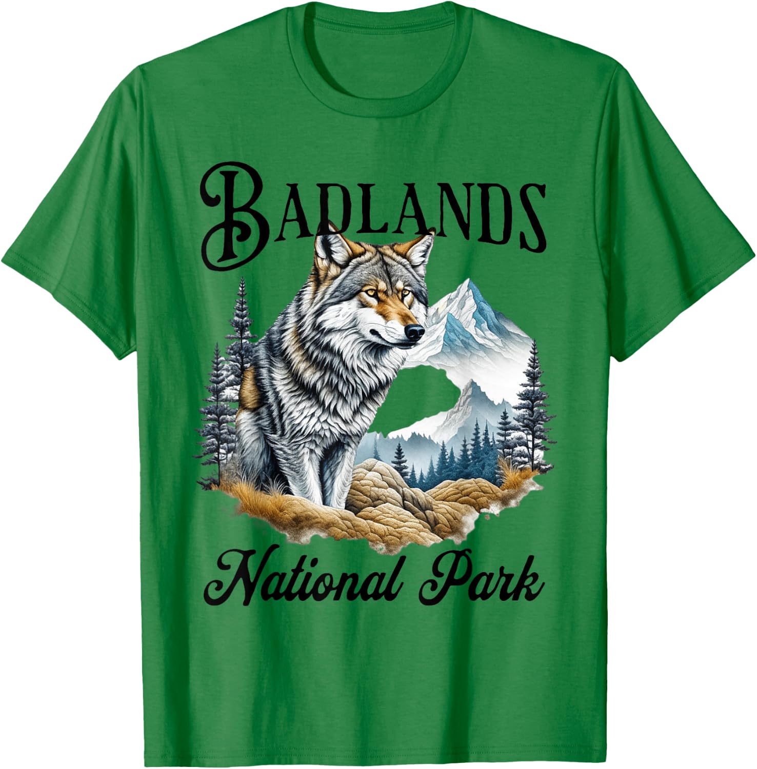 Badlands National Park T-Shirt - T-Shirt | Irish Green