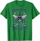 God Save the Queen Native Gardening Bee Graphic T-Shirt - T-Shirt | Irish Green