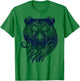 Bear Grizzly Nordic Indian Celtic Mythology Wild Animal Fan T-Shirt - T-Shirt | Irish Green