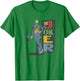 DC Comics Batman The Joker Smiling Vintage Style Distressed T-Shirt - T-Shirt | Irish Green