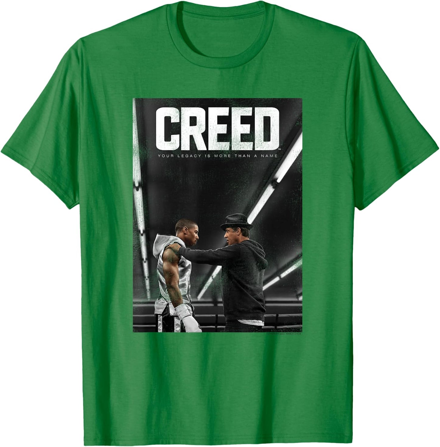 CREED Creed Poster Adult White Small Classic Fit Short Sleeve T-Shirt - T-Shirt | Irish Green