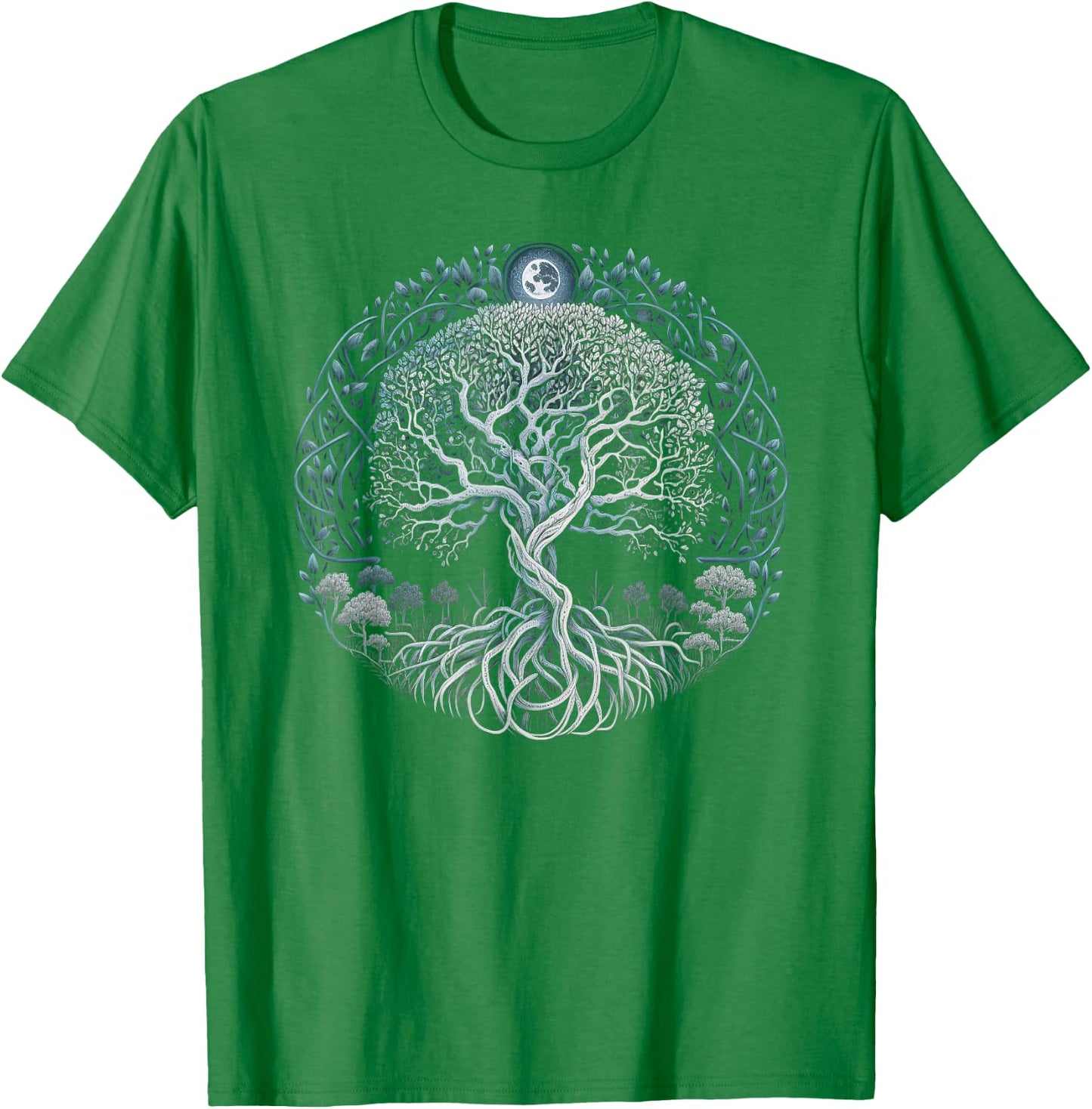 Tree of Life Yggdrasil Viking Midgard Thor Walhalla T-Shirt - T-Shirt | Irish Green