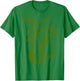 Big Fruit Mono Farblinie Birne Pear Green Fruit Retro Vintage Line Graphic - Pear T-Shirt - T-Shirt | Irish Green