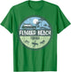 Flagler Beach Florida Wagon Beach Palms Surfer Vintage Women Kids T-Shirt - T-Shirt | Irish Green