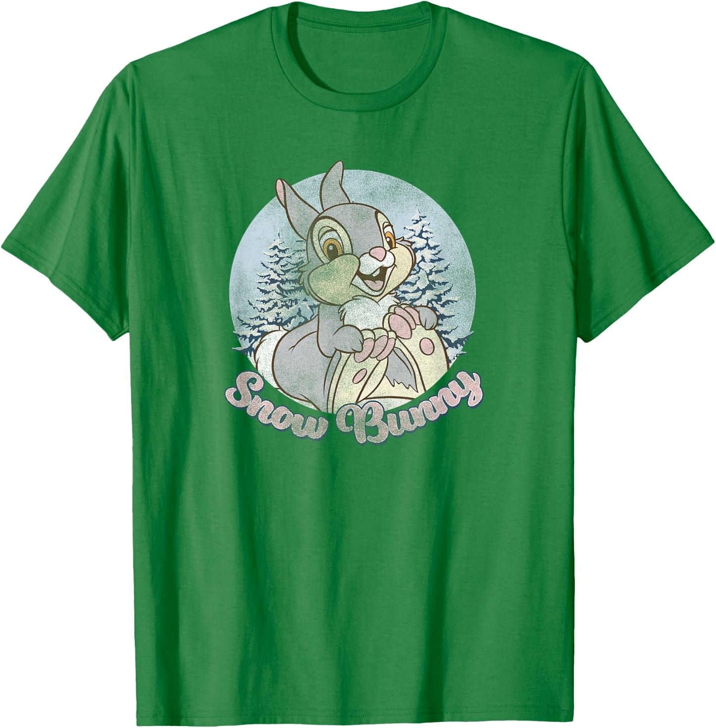 Disney Bambi Thumper Christmas Snow Bunny T-Shirt - T-Shirt | Irish Green